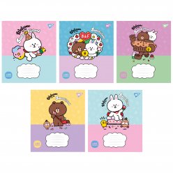 Зошит шкільний Yes Line Friends. Sweetieland А5 12 аркушів клітинка