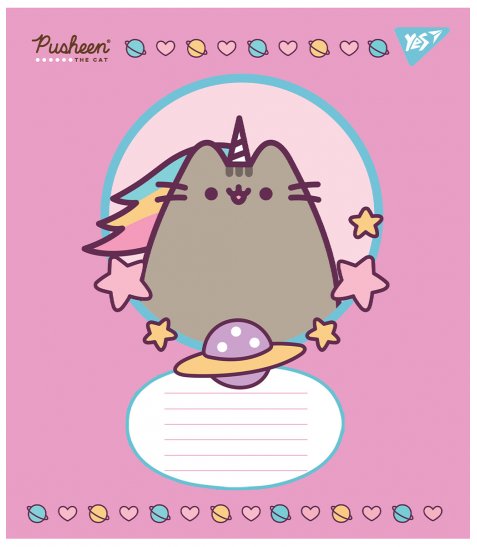 Зошит шкільний Yes Pusheen А5 12 аркушів лінія