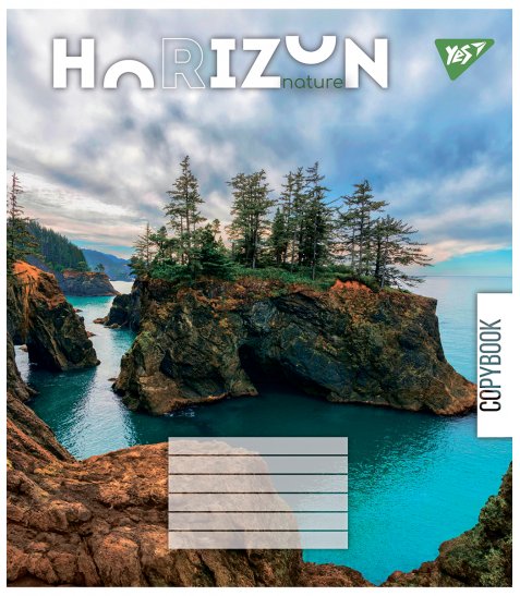 Зошит шкільний Yes Horizon nature А5 24 аркушів клітинка