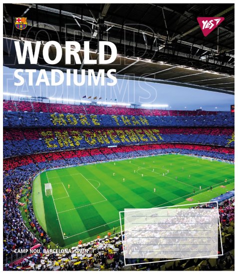 Зошит шкільний Yes World stadium А5 24 аркушів лінія