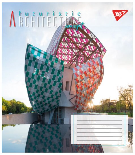 Зошит для записів Yes Futuristic architecture А5 36 аркушів клітинка