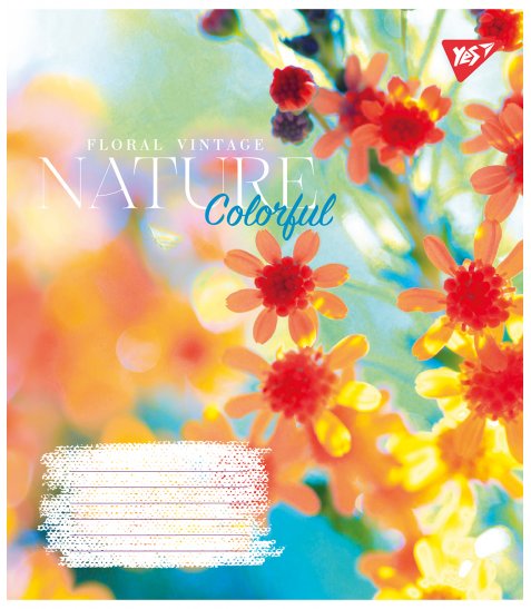 Зошит для записів Yes Nature colorful А5 36 аркушів лінія