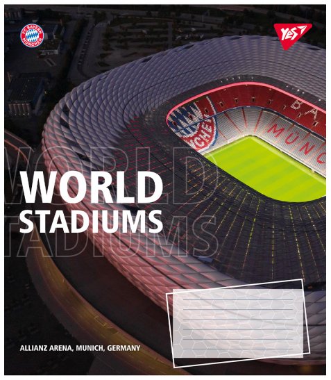 Зошит для записів Yes World stadium А5 48 аркушів лінія