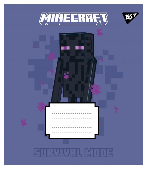 Зошит учнівський шкільний Yes Minecraft Signs А5 18 аркушів лінія
