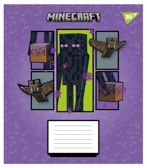 Зошит учнівський шкільний Yes Minecraft Arrows А5 12 аркушів клітинка
