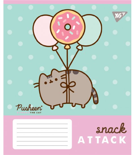 Зошит учнівський шкільний Yes Pusheen Candy А5 12 аркушів лінія