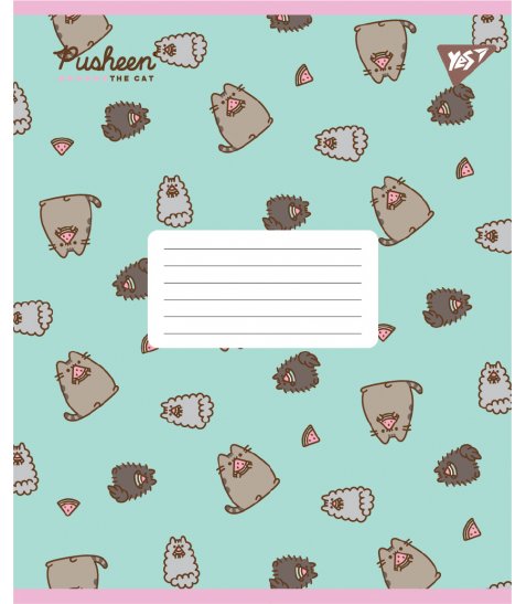 Зошит учнівський шкільний Yes Pusheen Candy А5 12 аркушів лінія