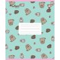 Зошит учнівський шкільний Yes Pusheen Candy А5 12 аркушів лінія