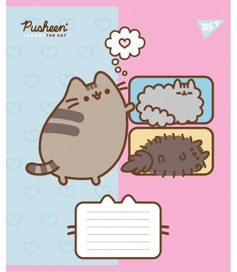Зошит учнівський шкільний Yes Pusheen Funny А5 12 аркушів лінія