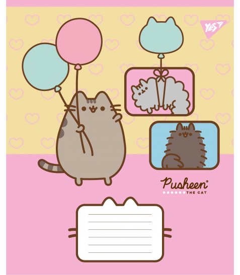 Зошит учнівський шкільний Yes Pusheen Funny А5 12 аркушів лінія