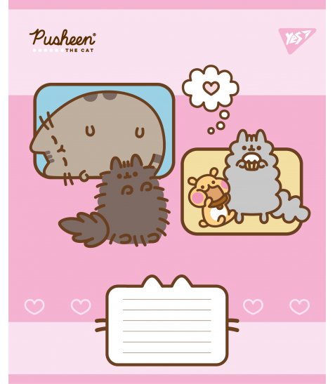 Зошит учнівський шкільний Yes Pusheen Funny А5 12 аркушів лінія