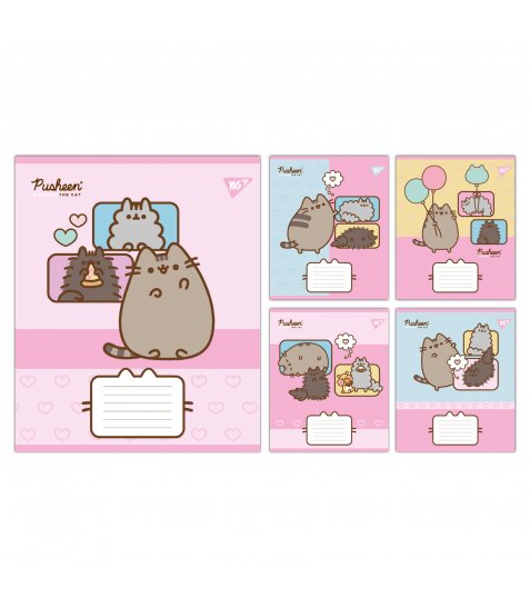 Зошит учнівський шкільний Yes Pusheen Funny А5 12 аркушів лінія