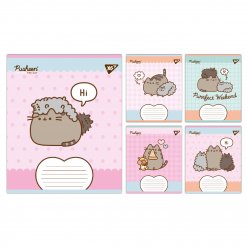 Зошит учнівський шкільний Yes Pusheen Weekend А5 12 аркушів коса лінія
