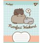 Зошит учнівський шкільний Yes Pusheen Weekend А5 12 аркушів коса лінія