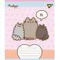 Зошит учнівський шкільний Yes Pusheen Weekend А5 12 аркушів коса лінія