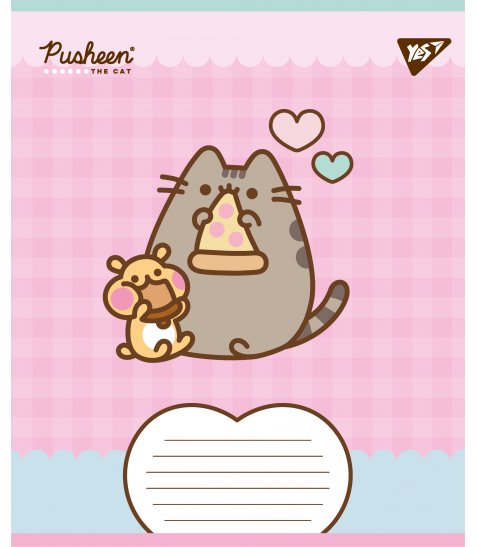 Зошит учнівський шкільний Yes Pusheen Weekend А5 18 аркушів клітинка