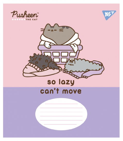 Зошит учнівський шкільний Yes Pusheen The Cat А5 12 аркушів лінія