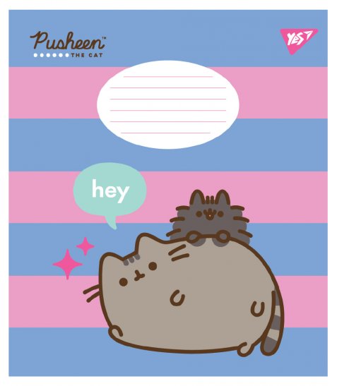 Зошит учнівський шкільний Yes Pusheen The Cat А5 12 аркушів лінія
