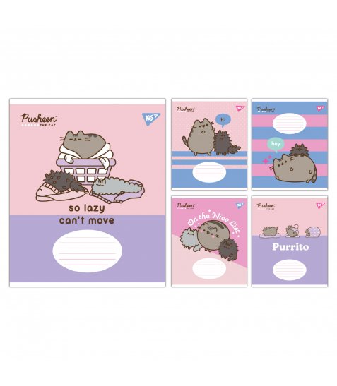 Зошит учнівський шкільний Yes Pusheen The Cat А5 12 аркушів лінія
