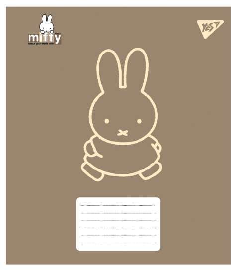 Зошит учнівський шкільний Yes Miffy Bunny А5 12 аркушів лінія
