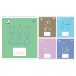 Зошит учнівський шкільний Yes Miffy Bunny А5 24 аркушів клітинка