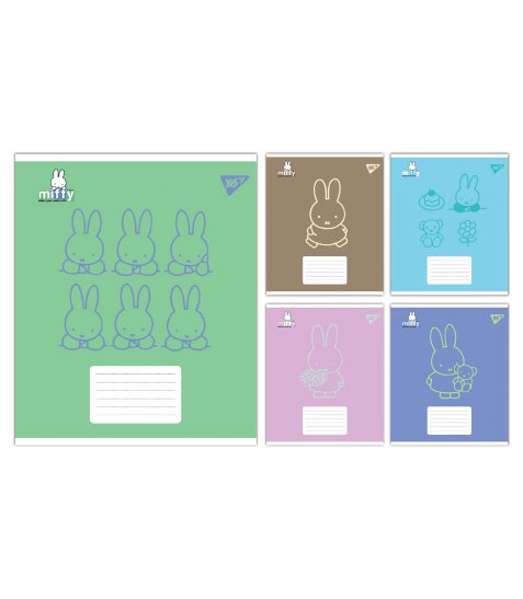 Зошит учнівський шкільний Yes Miffy Bunny А5 24 аркушів клітинка