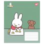 Зошит учнівський шкільний Yes Miffy Spring А5 12 аркушів коса лінія