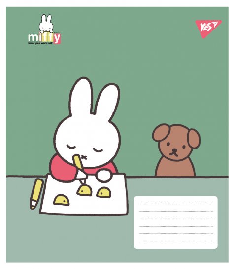 Зошит учнівський шкільний Yes Miffy Spring А5 24 аркушів лінія