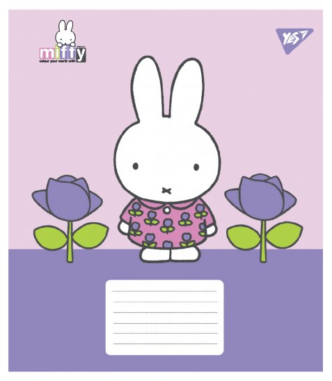 Зошит учнівський шкільний Yes Miffy Spring А5 24 аркушів лінія