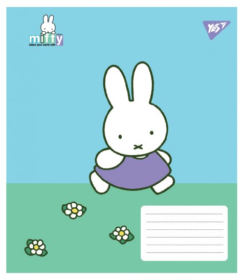 Зошит учнівський шкільний Yes Miffy Spring А5 24 аркушів лінія