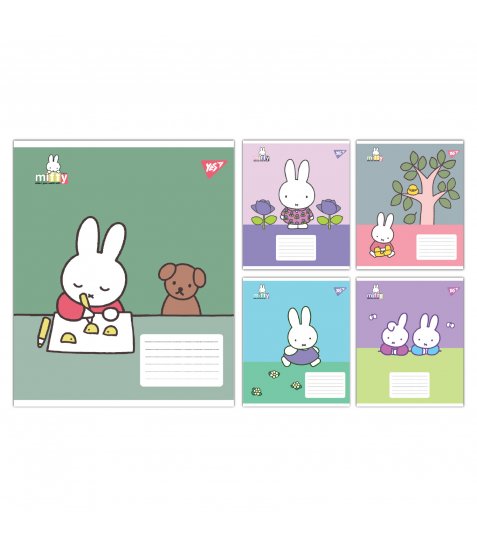 Зошит учнівський шкільний Yes Miffy Spring А5 24 аркушів лінія