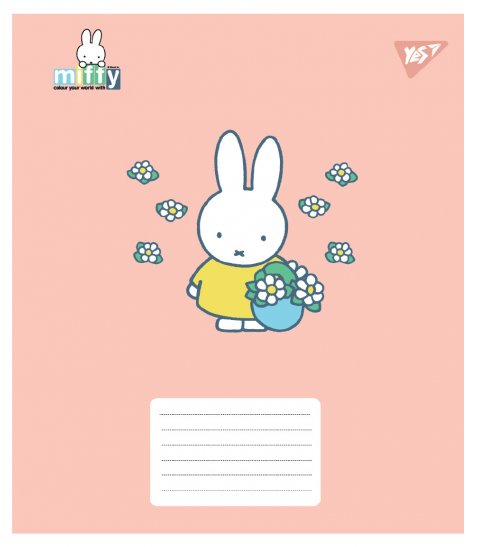 Зошит учнівський шкільний Yes Miffy Playfull А5 12 аркушів лінія