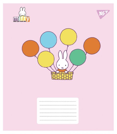 Зошит учнівський шкільний Yes Miffy Playfull А5 12 аркушів лінія
