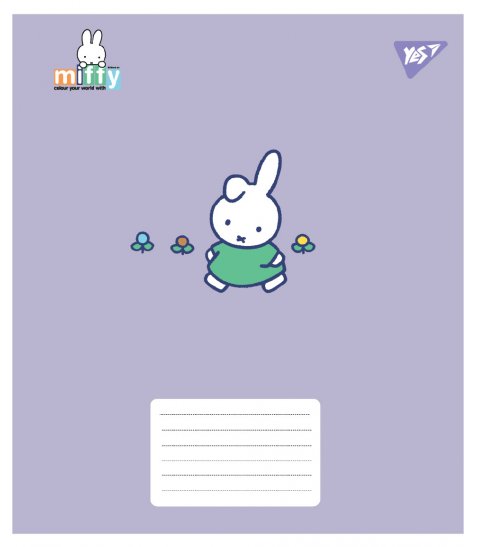 Зошит учнівський шкільний Yes Miffy Playfull А5 12 аркушів лінія