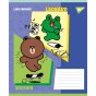 Зошит учнівський шкільний Yes Line Friends Funny А5 12 аркушів коса лінія