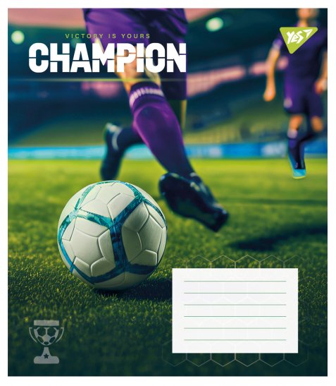 Зошит учнівський шкільний Yes Champion А5 12 аркушів лінія