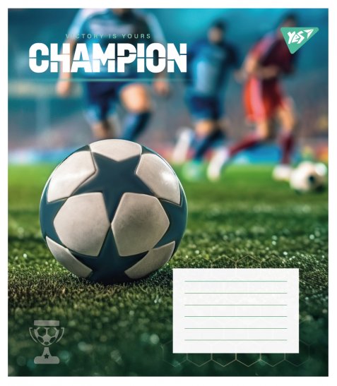 Зошит учнівський шкільний Yes Champion А5 12 аркушів лінія