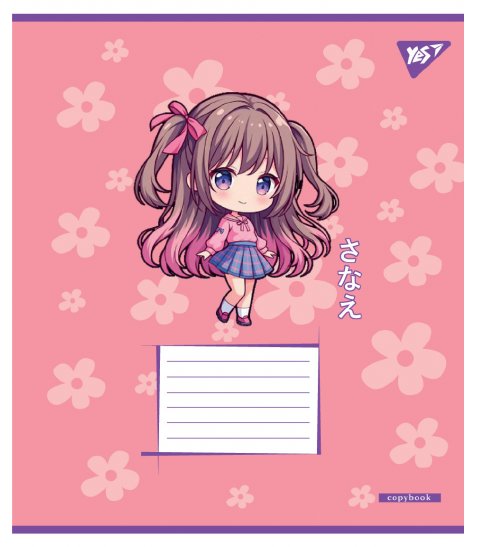 Зошит учнівський шкільний Yes Anime girls А5 12 аркушів лінія