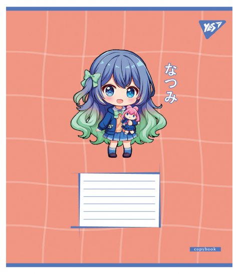 Зошит учнівський шкільний Yes Anime girls А5 12 аркушів лінія