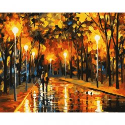 Картина за номерами SANTI Осінній парк 40*50см LED підсвітка